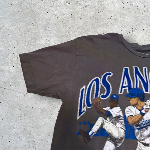 Mitchell & Ness Los Angeles Dodgers Graphic T-Shirt Mens L MLB Baseball - Picture 5 of 10